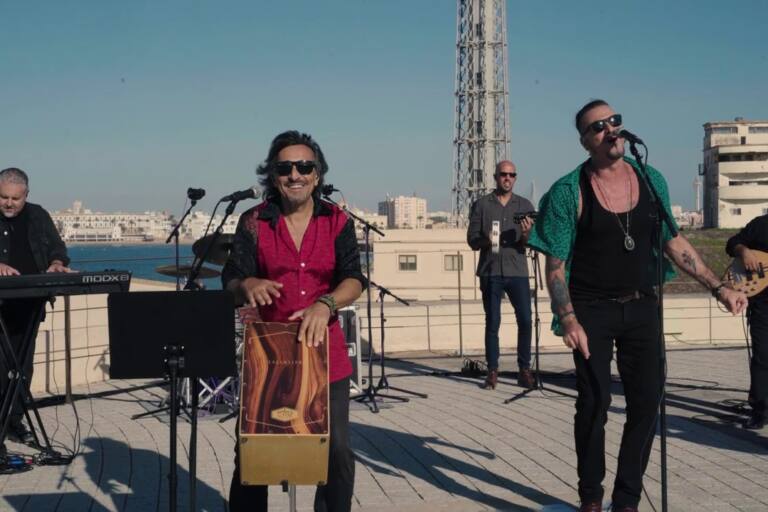 Grabación del videoclip en el Castillo de San Sebastián, Cádiz