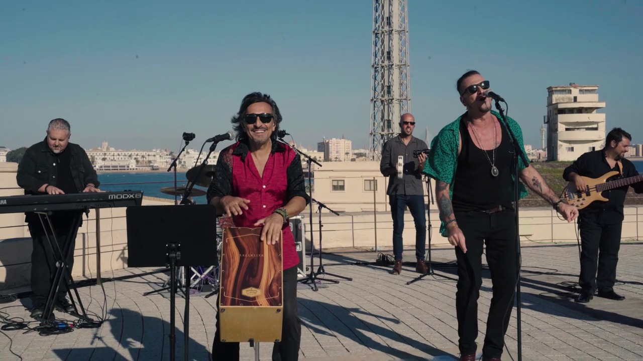 Grabación del videoclip en el Castillo de San Sebastián, Cádiz